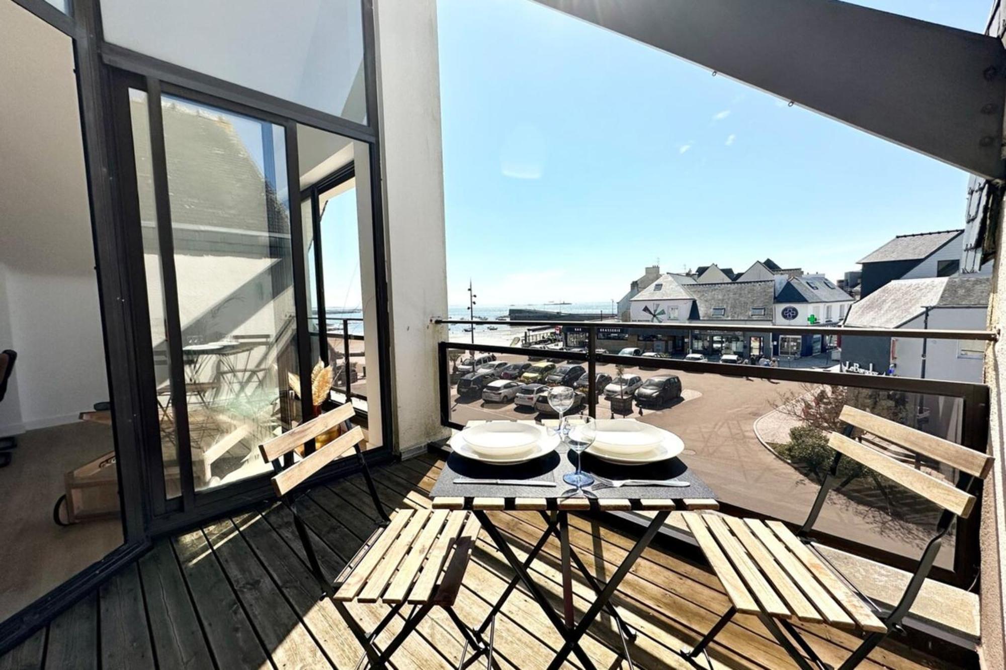 T2 Neuf Top Cocooning Terrasse - Face A La Mer Ploemeur Eksteriør billede